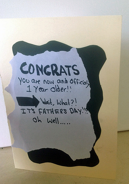 Hand Made Father's Day Card